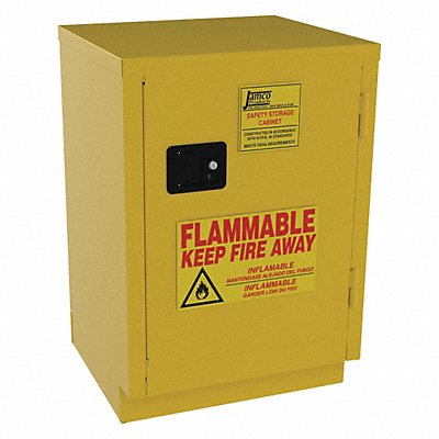 JAMCO BT12YP Flammable Safety Cabinet 12 gal Yellow