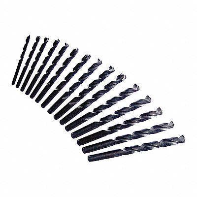 EAZYPOWER 83005 Drill Bit Set HSS 6 in L 15 pcs.