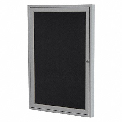 GHENT PA13630TRBK Enclosed Bulletin Board Tack Blk