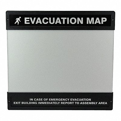 GRAINGER DTA241 Evacuation Map Holder 11 in x 17 in