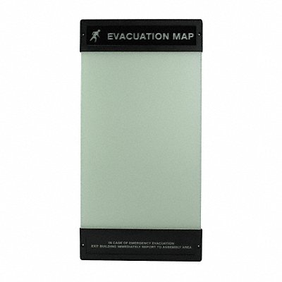 GRAINGER DTA243 Evacuation Map Holder 17 in x 11 in