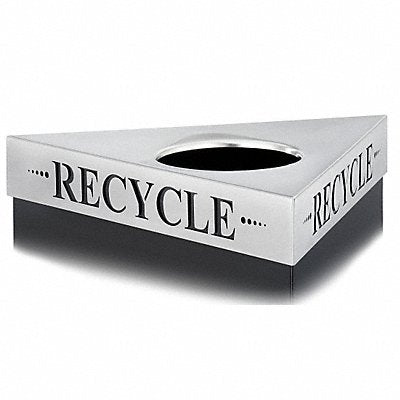 SAFCO 9560RE Recycling Top Stainless Steel Silver