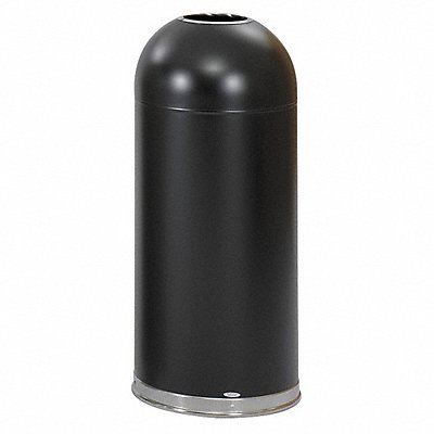 SAFCO 9639BL Garbage Can Round 15 gal Black