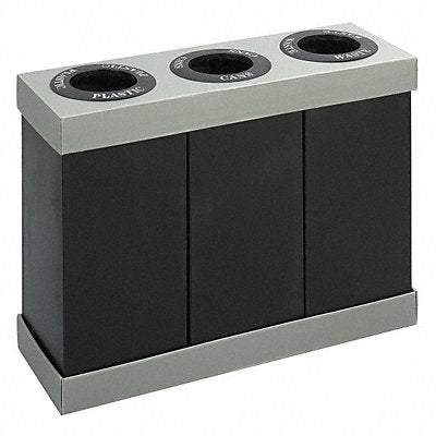 SAFCO 9798BL Desk Recycling Container Black 84 gal.