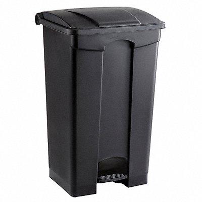 SAFCO 9923BL Garbage Can Rectangular 23 gal Black