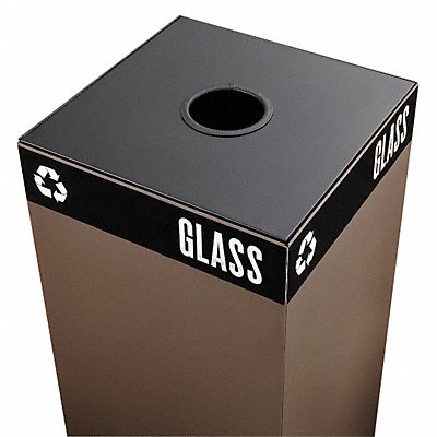 SAFCO 2988BL Recycling Lid Steel Black