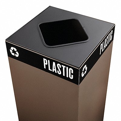 SAFCO 2989BL Recycling Lid Steel Black