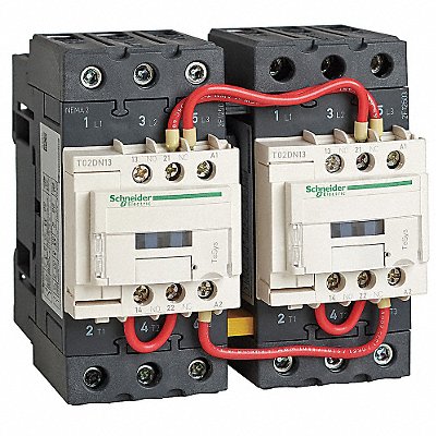 SCHNEIDER T02DN23G7 NEMA Magnetic Contactor Reversing 120VAC