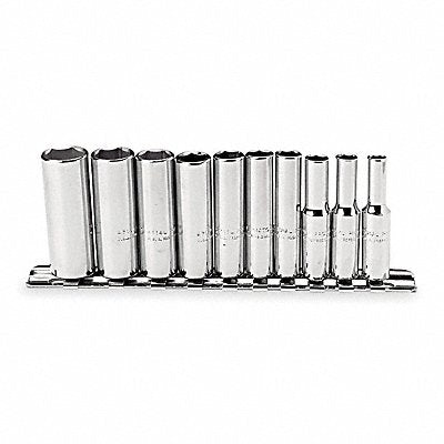 PROTO J47102 Socket Set Chrome 4-15 mm 6Pt