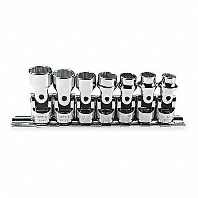 PROTO J52200 Socket Set Chrome 5/16 in 1 in 6Pt