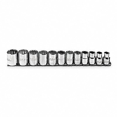 PROTO J52216 Socket Set Chrome 8-19 mm 6Pt