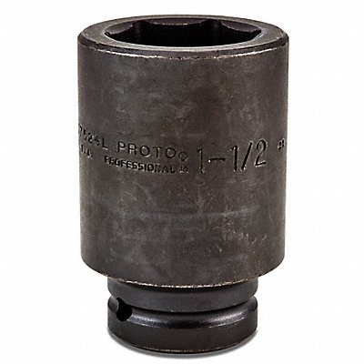 PROTO J07524L Impact Socket Steel Black Oxide 1 1/2 in
