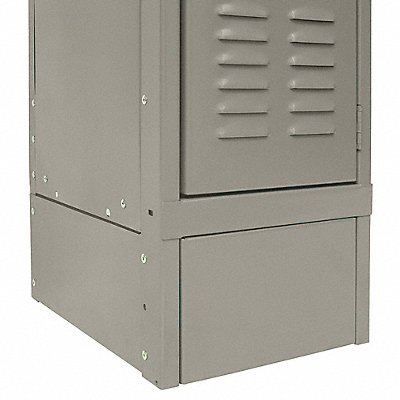 HALLOWELL KCSB24PT LockerEndBase Side SSteel 6 x1/16 x24