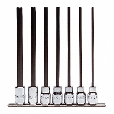 PROTO J49907XL Socket Bit Set Steel DrSz 3/8 in