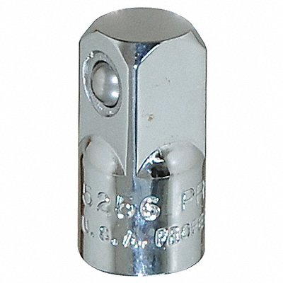 PROTO J5256 SocketAdaptor Steel Chrome 1/4 in 3/8 in