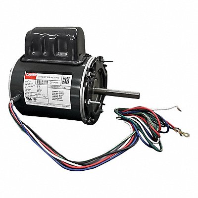 DAYTON 1AGF9 Motor 1/8 HP 1550/1300/1050 rpm 115V