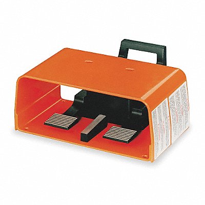LINEMASTER 597EX Foot Switch Orng Aluminum SPDT Momentary
