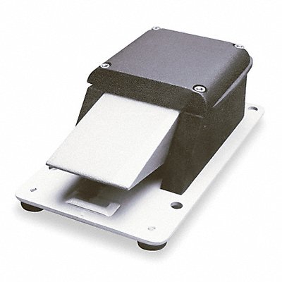 LINEMASTER 88SN105 Foot Switch Black Aluminum SPDT Momentary