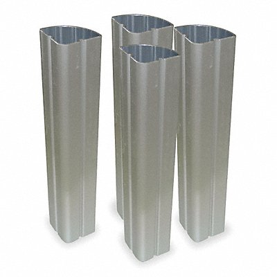 RUBBERMAID COMMERCIAL PRODUCTS FG4091L50000 Uprights Aluminum PK8