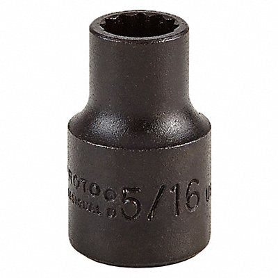 PROTO J5210B Socket Steel Black Oxide 5/16 in