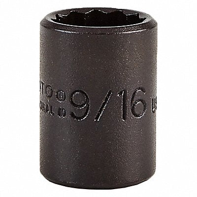 PROTO J5218B Socket Steel Black Oxide 9/16 in
