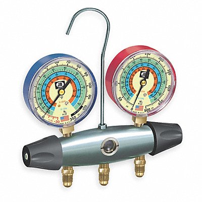 JB INDUSTRIES 24078 Manifold Gauge 2-Valve