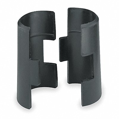 METRO 9985 PlasticSpltSlv 1 .25x1.75x1 1/4in Blck PK4