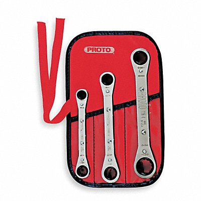 PROTO J1190B Box End Wrench Set Fll Plsh Standard SAE
