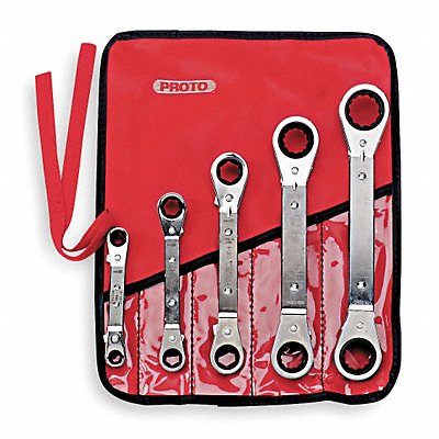 PROTO J1180A Box End Wrench Set Fll Plsh Offset SAE