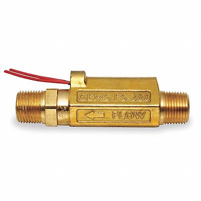 GEMS SENSORS FS380168435 Liquid Flow Switch Piston SPST 20VA