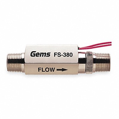 GEMS SENSORS FS380179996 Liquid Flow Switch Piston SPDT 20VA