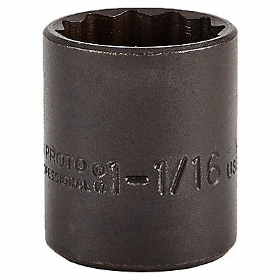 PROTO J5434B Socket Steel Black Oxide 1 1/16 in