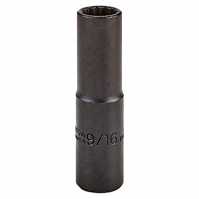 PROTO J5318B Socket Steel Black Oxide 9/16 in