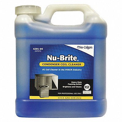 NU-CALGON 429105 Coil Cleaner 2.5 gal Jug Blue