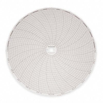 DICKSON C456 J2664 Circular Paper Chart 24 hr 60 pkg