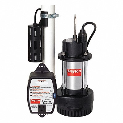 DAYTON 1APP1 SubmersibleSumpPump 20ft 13in 120VAC