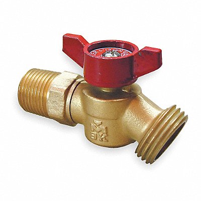 GRAINGER 102353HN Hose Bibb Quarter Turn No Kink 1/2 In M