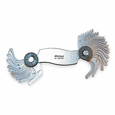 MITUTOYO 188153 Thread Pitch Gauge Set Thread Ang 60 deg