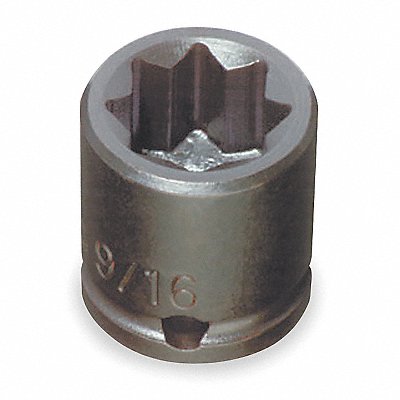 PROTO J7216S Impact Socket Steel Black Oxide 1/2 in