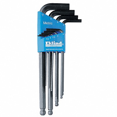 EKLIND 13609 Hex Key Set L 3 1/32 in to 6 37/64 in