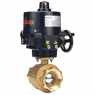 DYNAQUIP CONTROLS EHH2AATE01 Electronic Ball Valve Brass 3 In.
