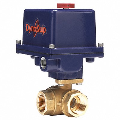 DYNAQUIP CONTROLS EYHG5AUE25 Electronic Ball Valve Brass 1 In.