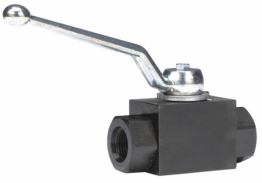 DYNAQUIP CONTROLS VAE2N012 Manual 2-Way Ball Valve SAE Carbon Steel