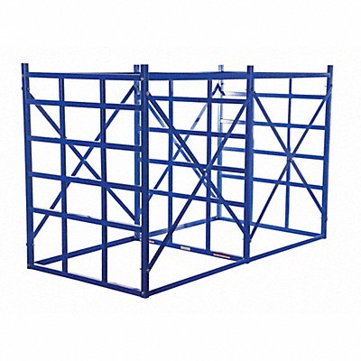 VESTIL LBPHEXT Horizontalontal Bar Rack Add-On 60 H Blue