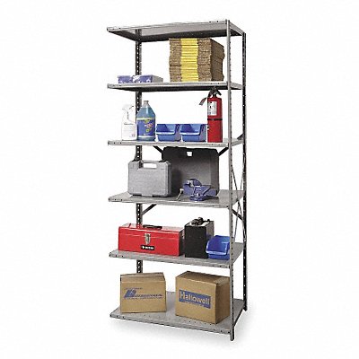 HALLOWELL A771112HG Metal Shelving Cap 750 lb 12inx84inx48in