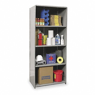 HALLOWELL 472018HG Metal Shelving Cap 375 lb 18inx84inx48in