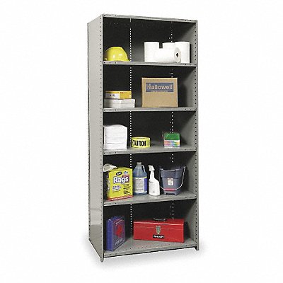HALLOWELL 772118HG Metal Shelving Cap 900 lb 18inx84inx48in
