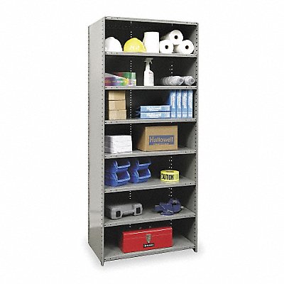 HALLOWELL 752312HG Metal Shelving Cap 1100 lb 12inx84inx36in