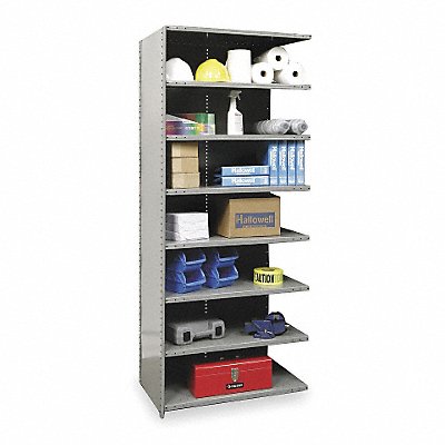 HALLOWELL A552318HG Metal Shelving Cap 800 lb 18inx84inx36in