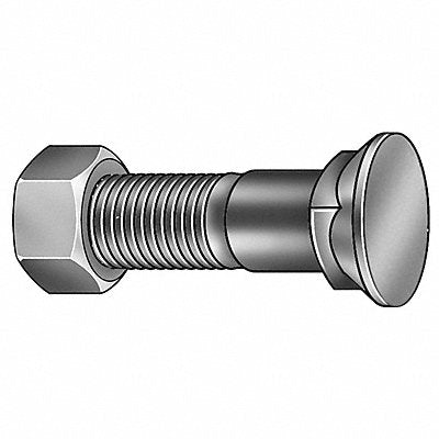GRAINGER 1CFP6 Plow Bolt Fastener L 2 1/2 in PK10